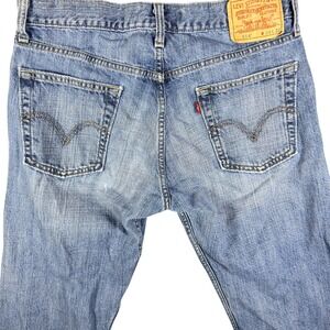 VTG Levis 514 Mens Jeans 34x32 Slim Straight Medium Wash Y2K Blue Denim Cotton